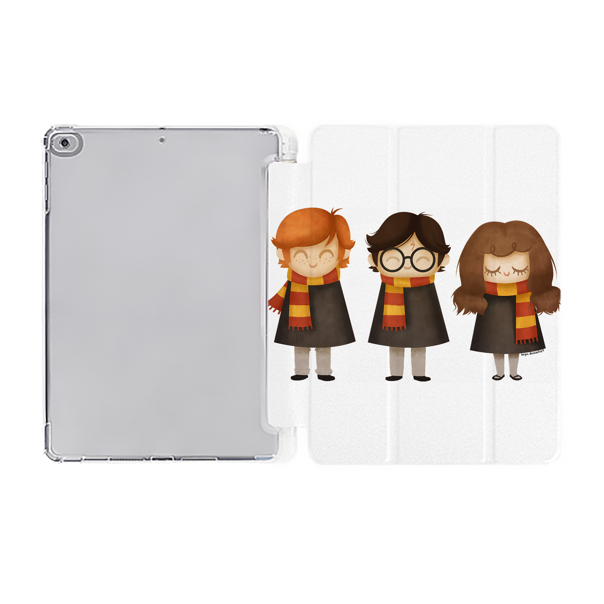 （画像用） Harry Potter ハリー・ポッターシリーズ IPad ケース ペン収納付き 三つ折りスタンド PUレザー×シリコン 対応機種9.5/10.5/10.9インチ
